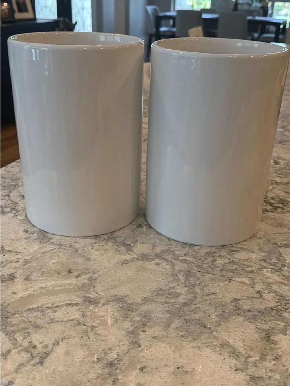 Ceramic Coffee & Flour Canister Set - White